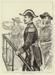 The Visit of the French Fleet, Admiral Gervais on the Bridge of the Marengo